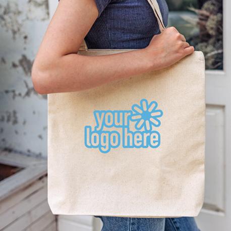 Custom Printed Black Canvas Tote Bags for Promotion With Logo