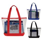 Clear Vinyl Drawstring Tote Bags Wholesale - HP1107