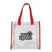 Custom Upright Clear Tote Bags