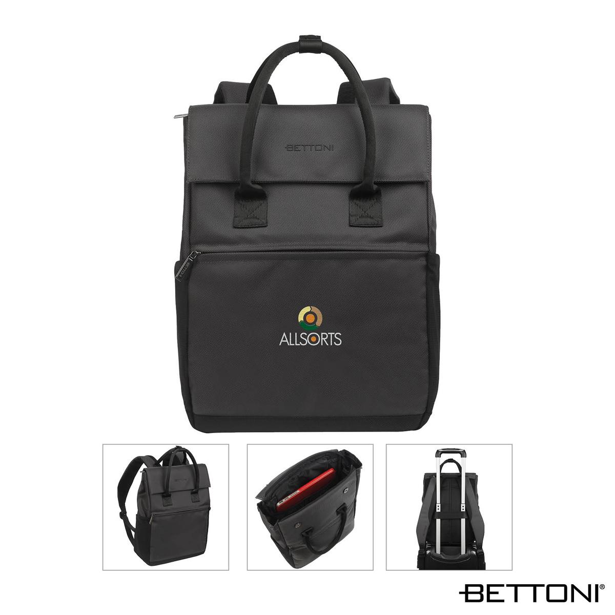 Day & Mood Gray Leather Cinch Tie Button Closure Backpack Handbag men-s-gray-leather-backpack-  main image 4