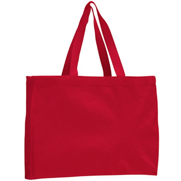 Colored Canvas Gusset Tote | Bagmasters