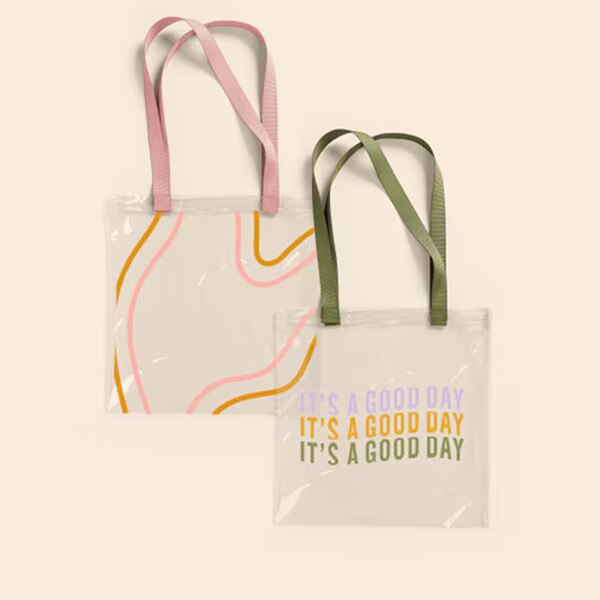 vinyl tote bag