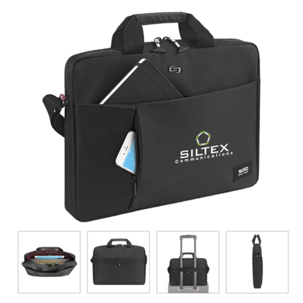 Solo Lead Slim Briefcase | Bagmasters