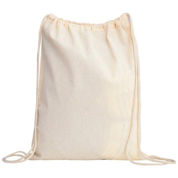 Natural Cotton Drawstring Backpack | Bagmasters