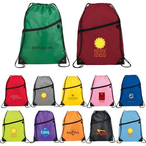 Polyester backpack with drawstring closure and reinforced corners Prod –