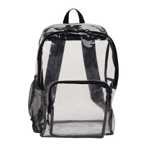 MIRLEWAIY Clear PVC Backpack - See Through Water Resistant School Bag, Large Capacity