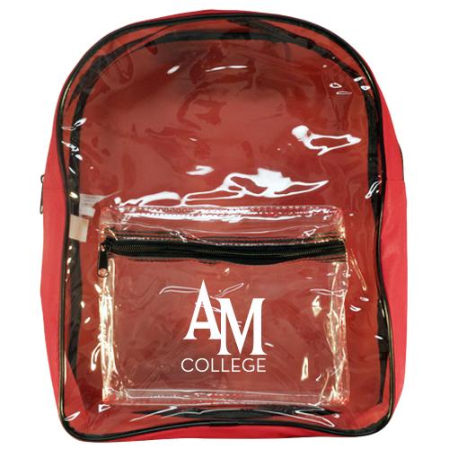 backpack with clear front
