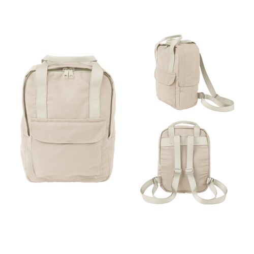 Natural canvas backpack deals