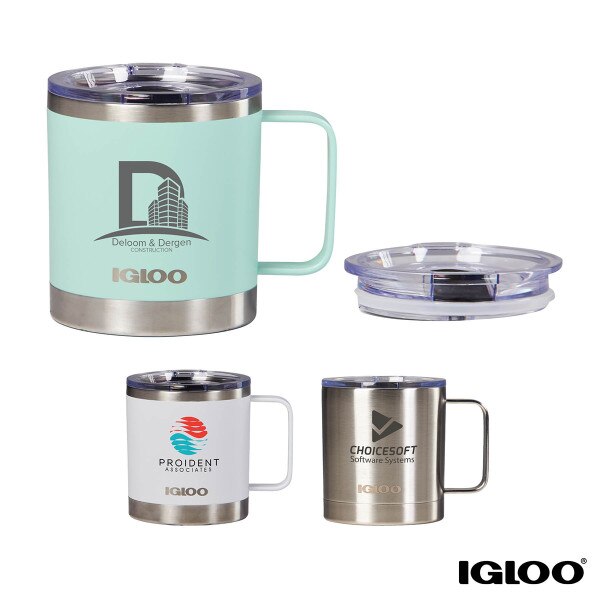 IGLOO Stainless Steel Coffee Mug Cup with Handle, 12 Oz Double Wall  Insulated