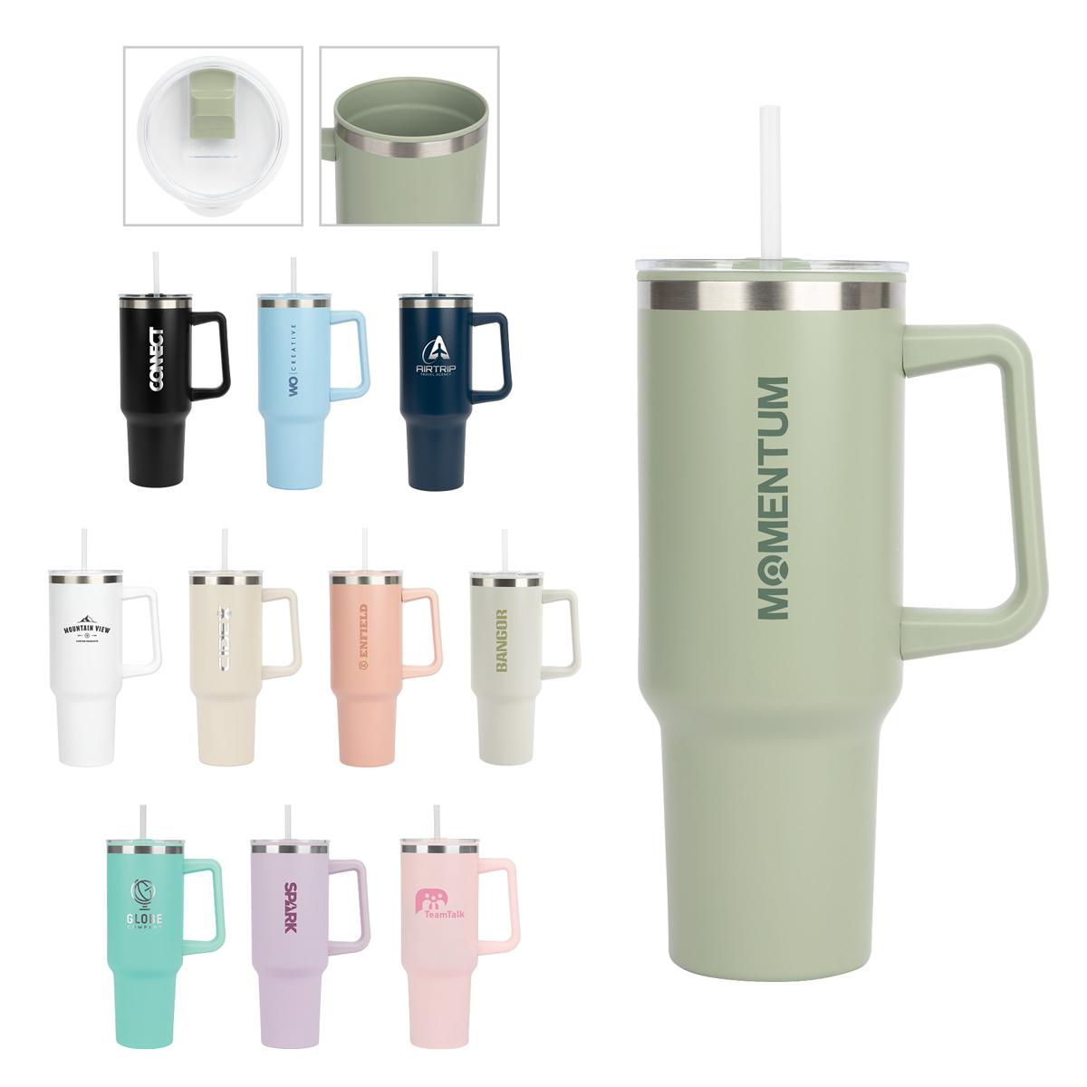 Custom Izzy 40oz. Stainless Steel Travel Mug | Bagmasters