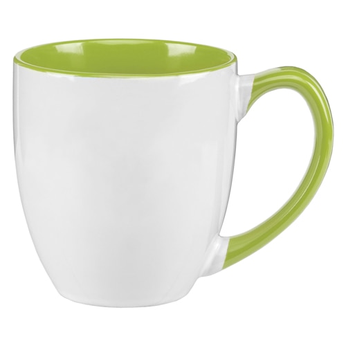 Custom Printed 16 oz Two-Tone Ceramic Bistro Mug | Bagmasters