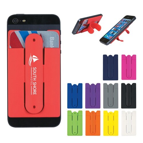 Silicone Phone Wallet With Stand | Bagmasters