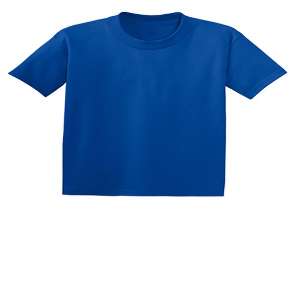 Hanes Youth EcoSmart T-Shirt – 50/50 Cotton/Poly, Tag-Free, Lime Green, Size Small 9 thumbnail image