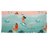 Custom Printed Sublimation Beach Towel with Cotton BackSide - 30”x 60” Full  Color