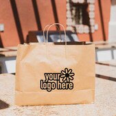 Wholesale paper shopping bags stand up brown craft custom print kraft paper  bags with your own logo - Cxgiae