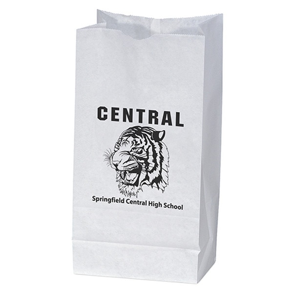 Recyclable White Peanut Paper Bag Bagmasters