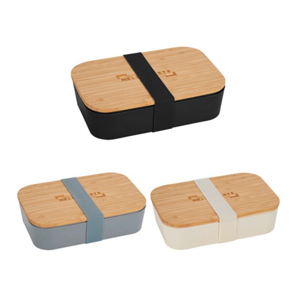 Custom Lunch Bags, Boxes & Totes Stackable Bamboo Fiber Bento Box