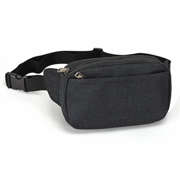 Heathered Three-Zippered Fanny Pack | Bagmasters