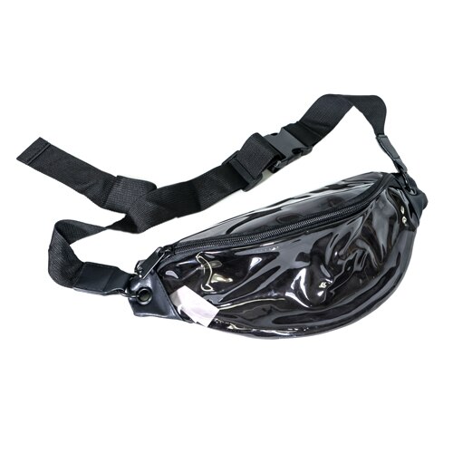 black clear fanny pack